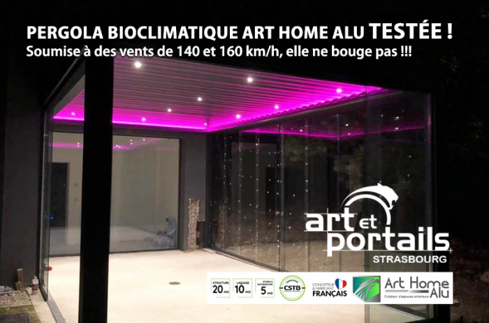pergola bioclimatique Lux Art Home Alu - Art et Portails Strasbourg